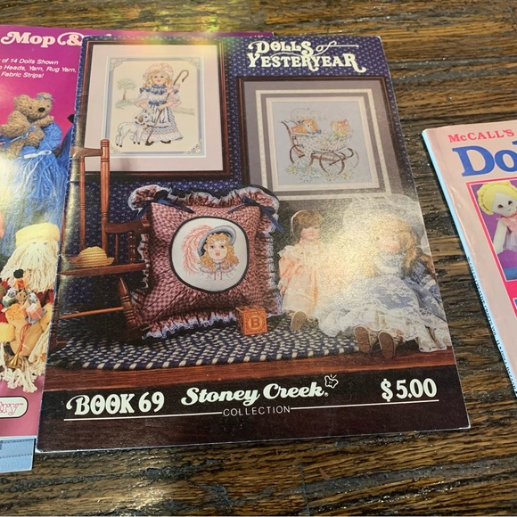 7 Craft Crafting Magazines Patterns Dolls Needlepoint Yarn Crochet Cross Stitch - Picture 3 of 15